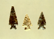 Woodland arrow points