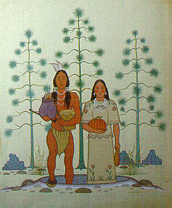 Caddo creation story, by Acee Blue Eagle. Courtesy of Watson Memorial Library, Northwestern State University