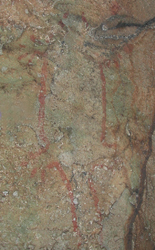 Petit Jean Painted style beaver pictograph