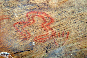 Pictograph from Petit Jean State Park