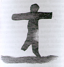 Human figure at Allred Shelter