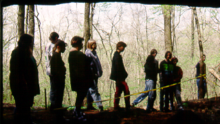 Volunteers gather for work at The Narrows