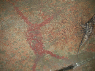 Petit Jean Painted style pictograph