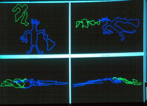 Fig. 5. Three-dimensionally digitized outlines of rock art elements