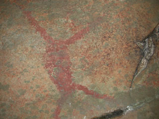 Pictograph from Petit Jean State Park