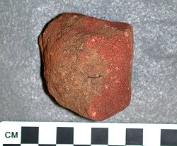 Burned sandstone abrader