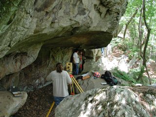 AAS staff at a rock art site