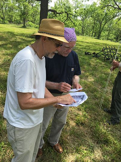 Jami Lockhart (left) during NPS workshop at Pea Ridge. Jami Lockhart (left) during NPS workshop at Pea Ridge.