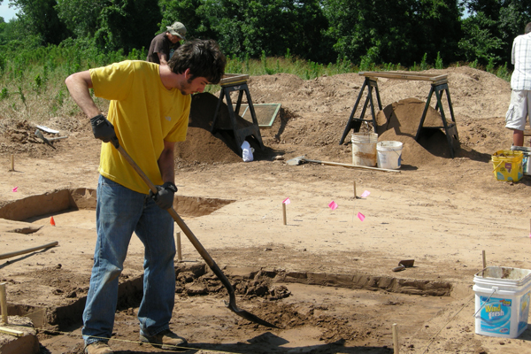 David Halperin excavating unit