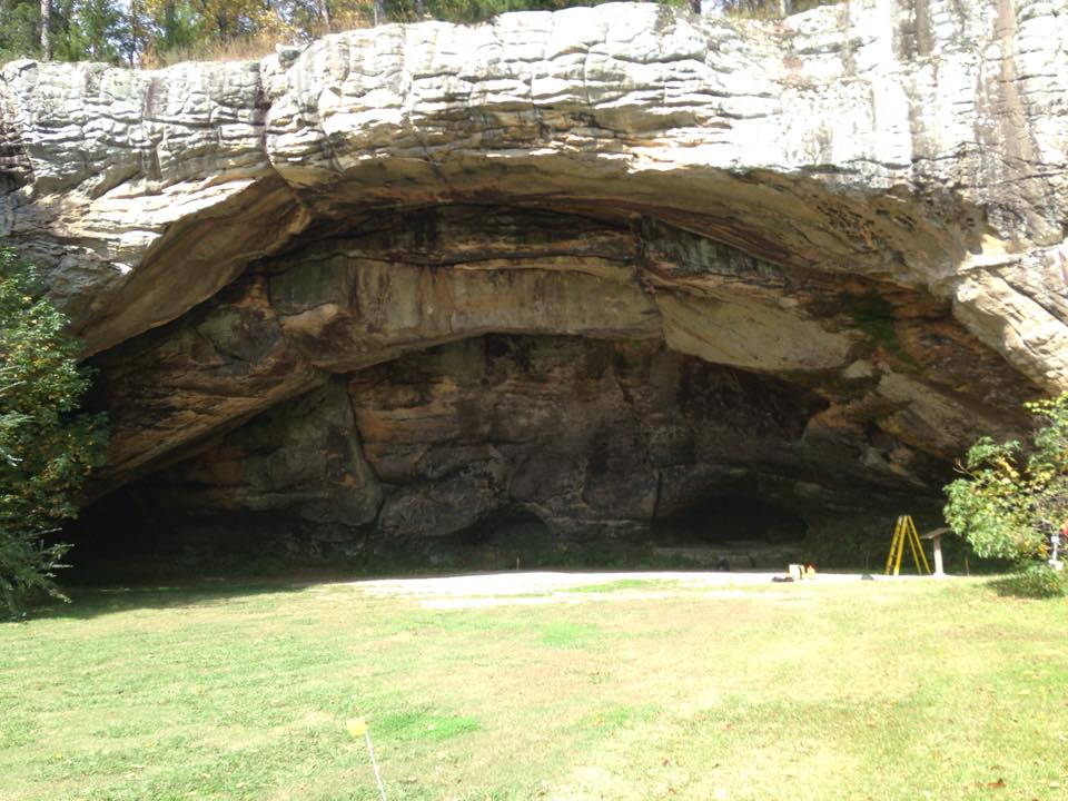 Indian Rock Cave or Edgemont Shelter at Fairfield Bay Bluff Shelters