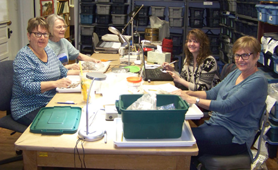 Archeology Lab Day at the Survey’s HSU research station.