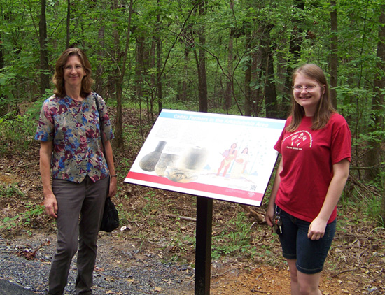 Mary Beth Trubitt and Vanessa Hanvey assisted the City of Arkadelphia to create interpretive signs for the DeSoto Bluff Trail. 