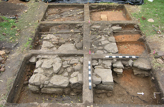 Excavations at the Drenneon-Scott House in Van Buren.