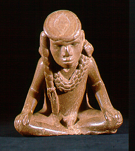 Resting Warrior figurine - front view