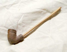 Figure 3. A typical ceramic reed stem pipe.