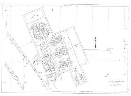 Map of Camp Monticello. Courtesy of the National Archives, College Park, Maryland.