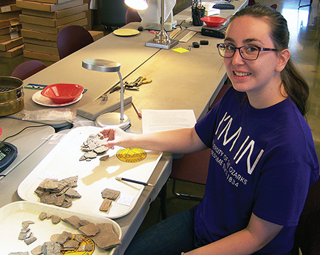 Participant Miranda Diaz at the Annual Training Program & Field School Participant Miranda Diaz at the Annual Training Program & Field School